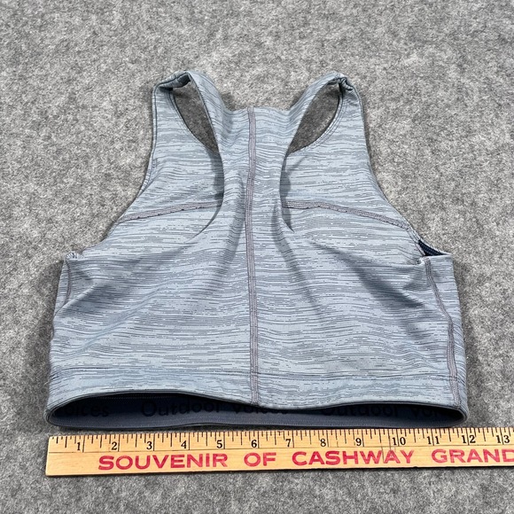Outdoor Voices Gray Move Free Racerback Crop Tank Bra Top Women's Size‎ Small - Picture 4 of 5